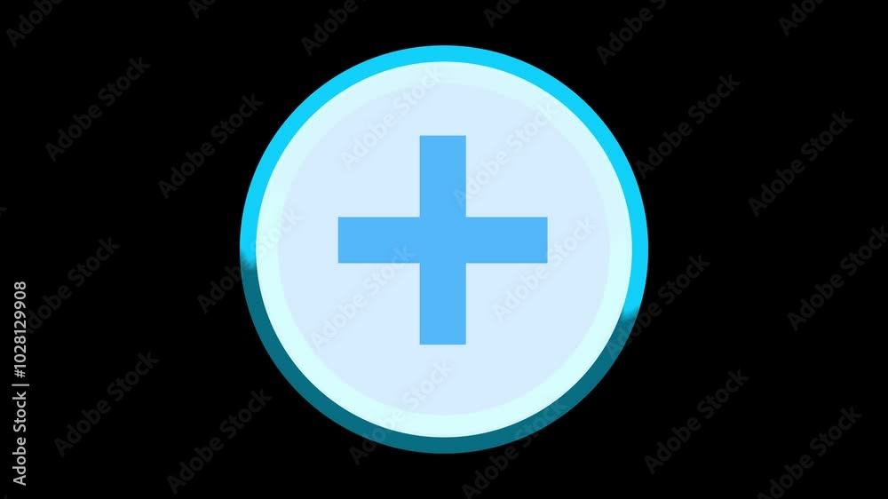 First aid icon, Round shape plus hospital icon, medical icon, health medical Logo, medical logo.4k video First aid icon, Round shape plus hospital icon, medical icon, health medical Logo, medical logo.4k video