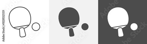 ping pong icon Vector illustration art