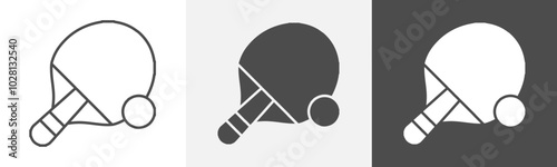 ping pong icon Vector illustration art