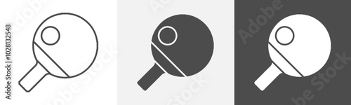 ping pong icon Vector illustration art