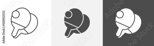 ping pong icon Vector illustration art