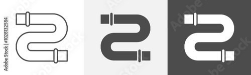 pipe icon Vector illustration art