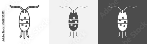 plankton icon Vector illustration art
