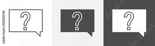 question icon Vector illustration art