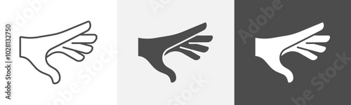 reach icon Vector illustration art