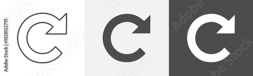 reload icon Vector illustration art