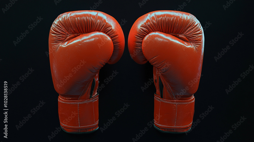 Boxing gloves on display, celebrating Boxing Day, highlighting the sport's history and passion Boxing gloves on display, celebrating Boxing Day, highlighting the sport's history and passion