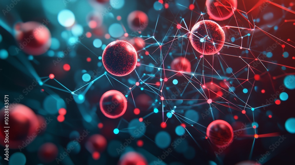 Abstract Digital Art of Red Blood Cells Abstract Digital Art of Red Blood Cells