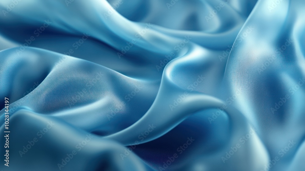 Obraz premium Soft fabric folds texture background: A textured background that mimics the look of soft, flowing fabric with gentle folds, perfect for fashion or luxury themes.