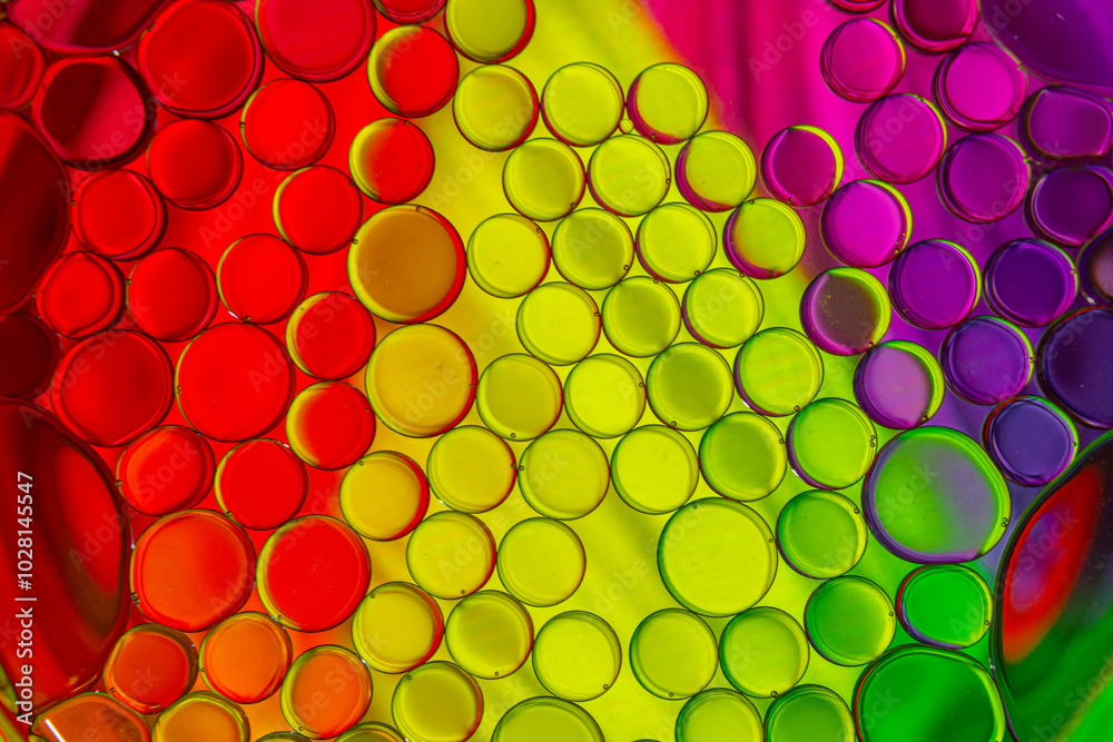 oil drops on water surface oil drops on water surface