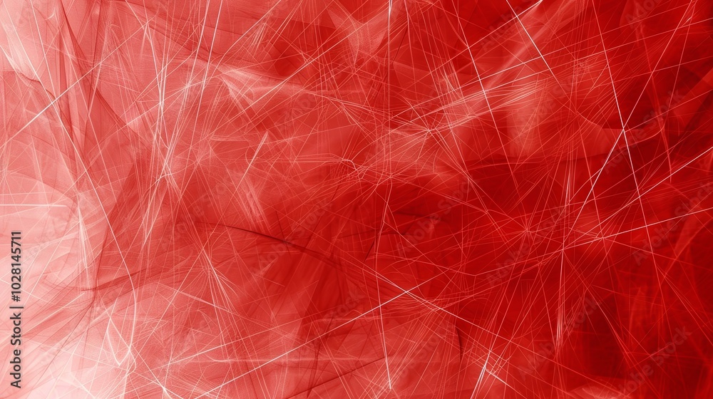 Obraz premium Wallpaper Red abstract background with white lines creating dynamic perspective, perfect for a wallpaper