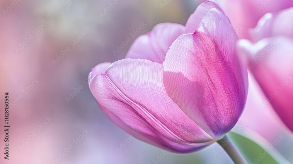 Close-up of a delicate pink tulip Close-up of a delicate pink tulip