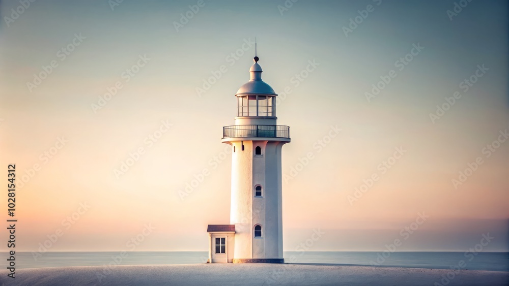 Isolated Lighthouse Symbolizing Guidance and Coastal Beauty Against Clean White Background in Urban Exploration Photography Isolated Lighthouse Symbolizing Guidance and Coastal Beauty Against Clean White Background in Urban Exploration Photography