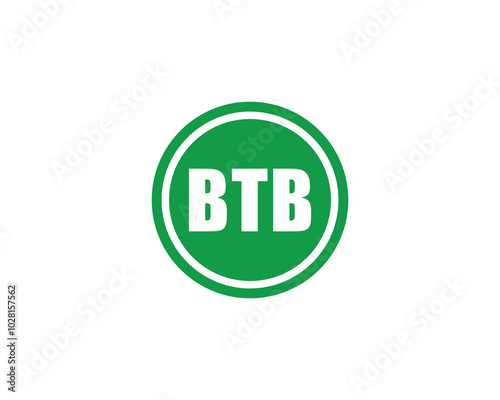 BTB Logo design vector template. BTB