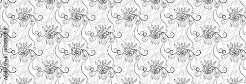seamless patern floral batik .vector background
