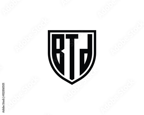 BTD logo design vector template. BTD photo