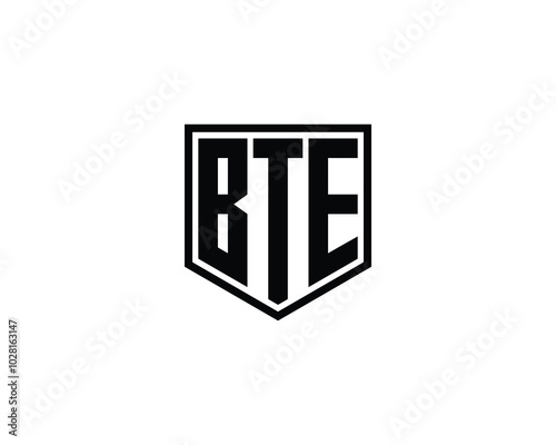 BTE logo design vector template. BTE photo