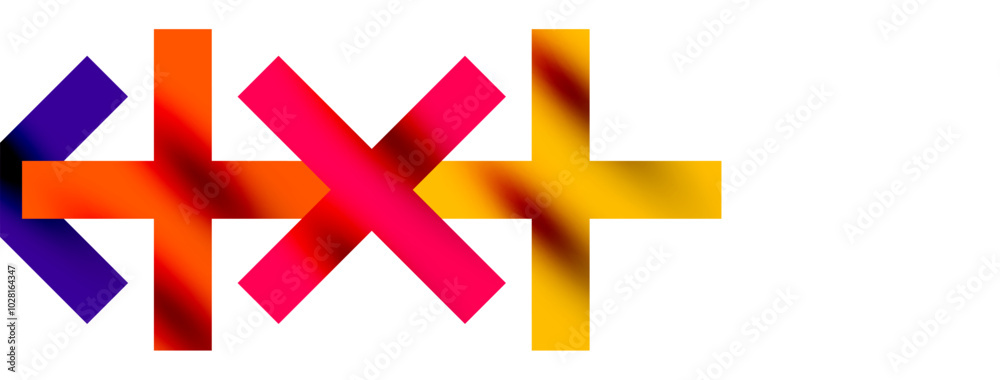 Obraz premium Colorful squares, lines minimal abstract background. Vector Illustration For Wallpaper, Banner, Background, Card, Book Illustration, landing page