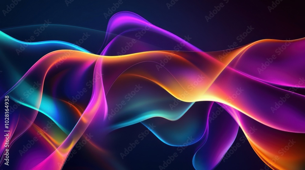 Obraz premium Abstract Colorful Waves