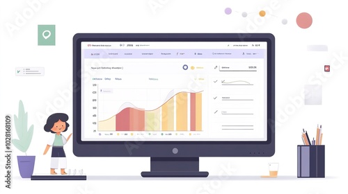 An education software dashboard displaying student progress and analytics.