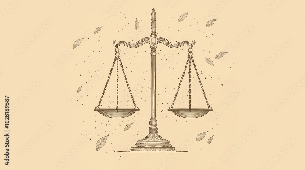 Minimalist Design of Scales of Justice Minimalist Design of Scales of Justice