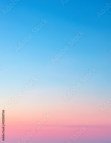 Serene pastel hues paint the twilight sky, a breathtaking panorama of soft pinks and blues, capturing the tranquil beauty of the evening.