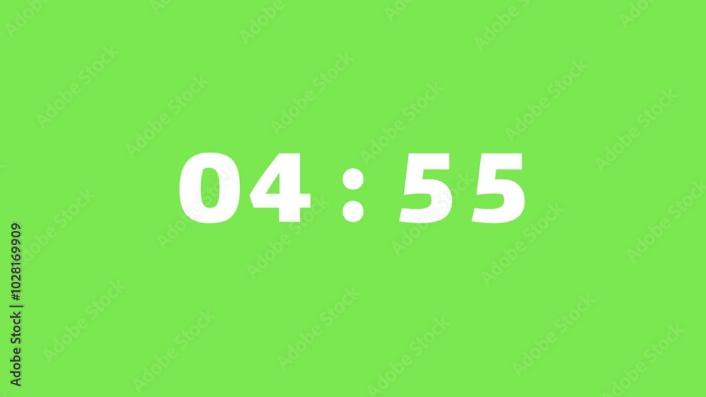 5-minute count digital timer to 0-second timer,, 5-minute count digital timer to 0-second timer,,