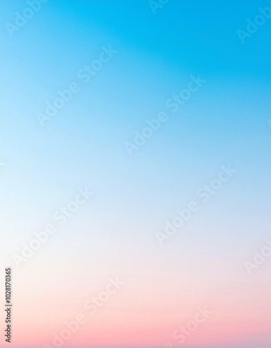 Serene Pastel Sky: A Dreamy Blush and Blue Gradient at Dawn or Dusk. Tranquil and peaceful.