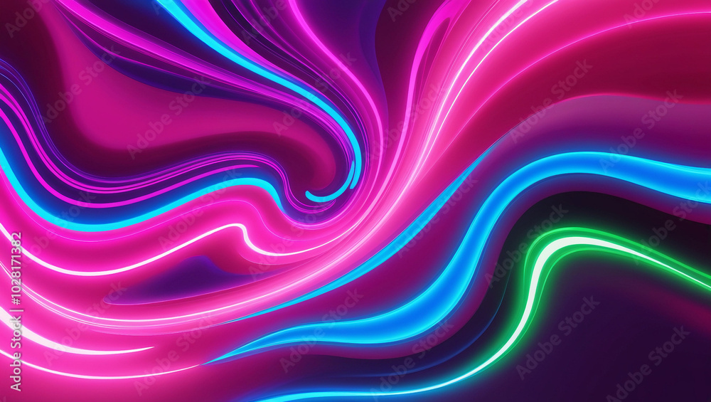 Glowing Neon with Fluid Shapes: Neon Energy: The Art of Glow Glowing Neon with Fluid Shapes: Neon Energy: The Art of Glow
