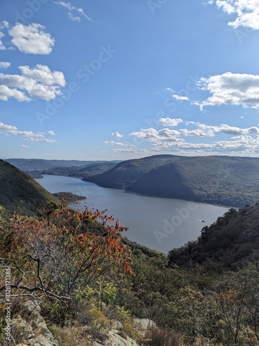 Overview of Cold Spring and Hudson Highlands State Park in Fall, New York - October 2024