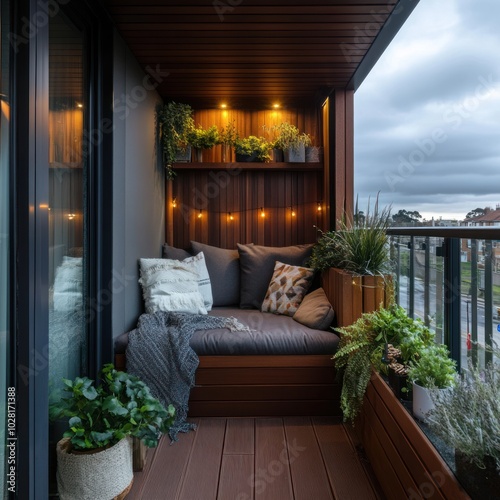 Contemporary urban balcony ideas photo