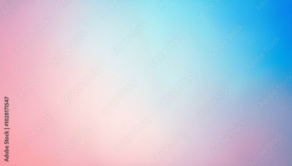 Obraz premium Serene Pastel Hues: A Dreamy Blend of Pink and Blue, Softly Gradated Waves Create a Calming Visual Symphony.