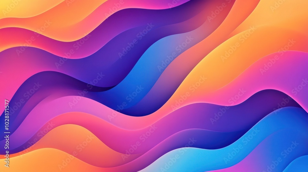 Abstract Colorful Waves Background Abstract Colorful Waves Background