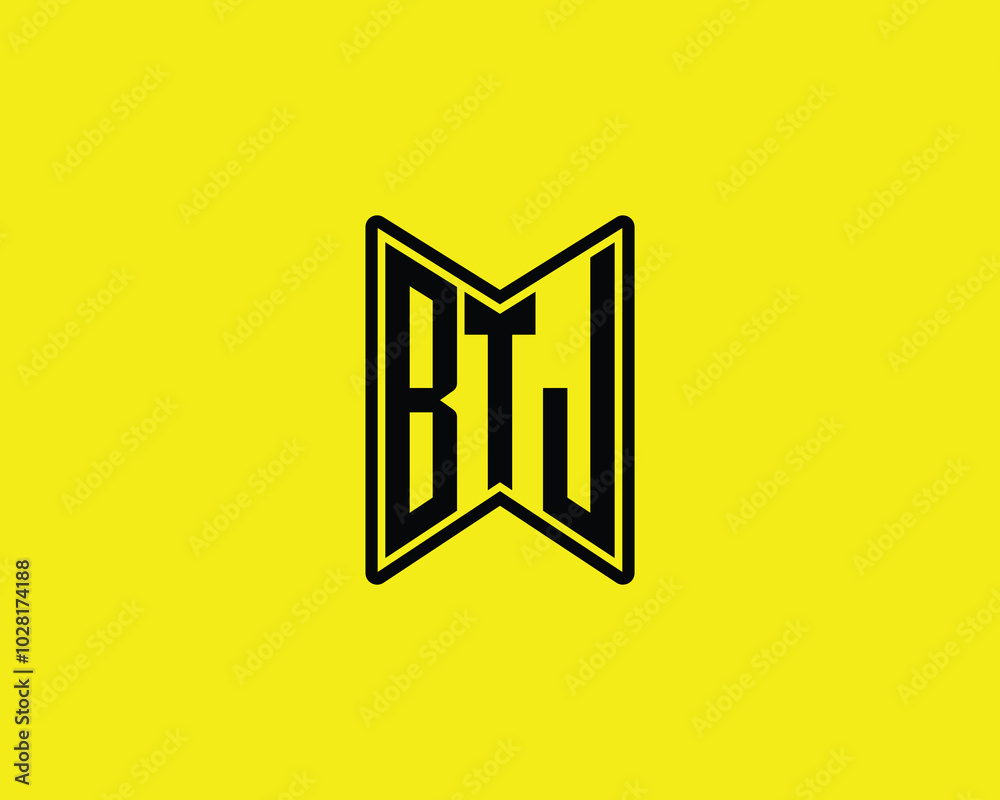 BTJ logo design vector template. BTJ BTJ logo design vector template. BTJ