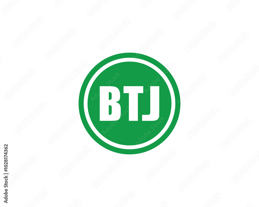 BTJ logo design vector template. BTJ BTJ logo design vector template. BTJ