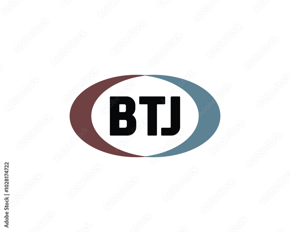 BTJ logo design vector template. BTJ BTJ logo design vector template. BTJ