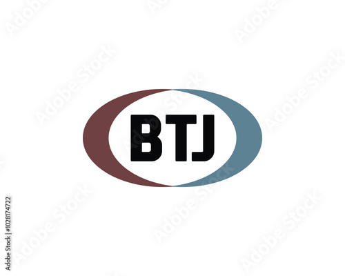 BTJ logo design vector template. BTJ