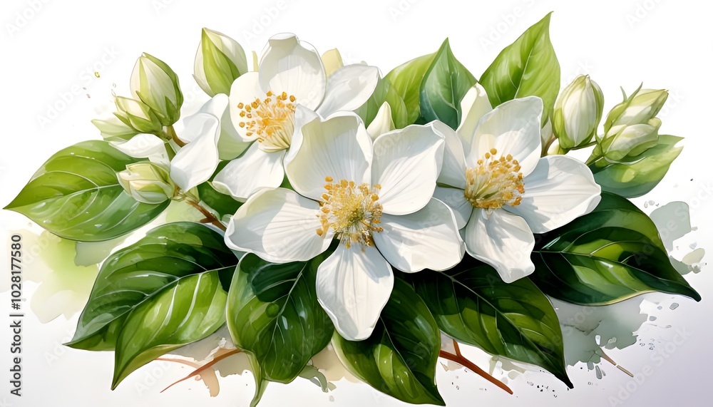 Fototapeta premium bouquet of white lilies