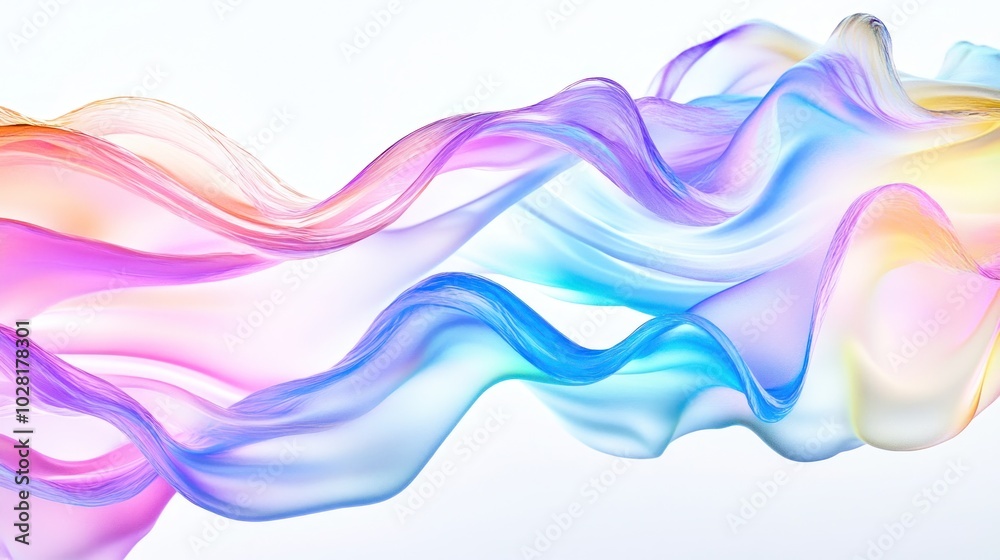 Abstract Colorful Silk Waves Abstract Colorful Silk Waves