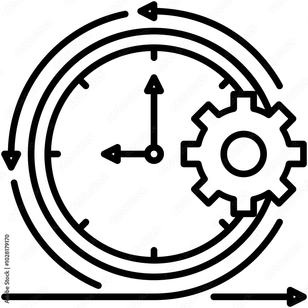 Agile Icon. Agility Scrum Iteration Pictogram Graphic Illustration. Isolated Simple Line Icon For Infographic, App and Web Button. Agile Icon. Agility Scrum Iteration Pictogram Graphic Illustration. Isolated Simple Line Icon For Infographic, App and Web Button.