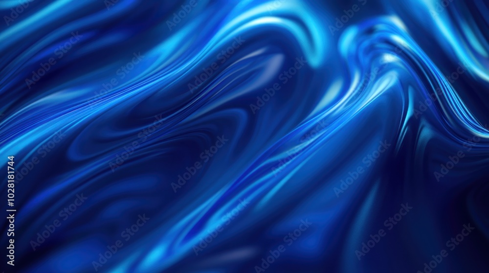 Abstract Blue Swirls