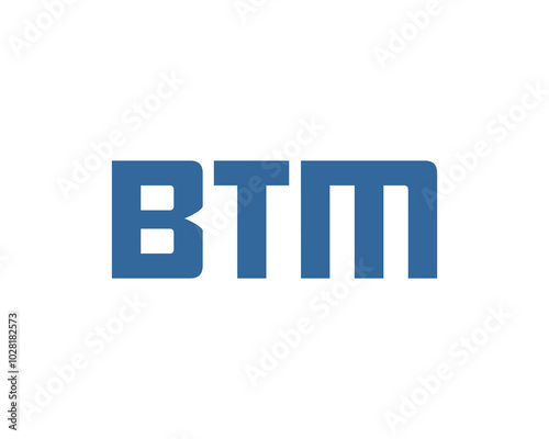 Free Download BTM logo design vector template. BTM - GFXLoad