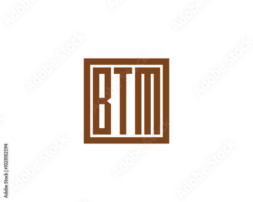 BTM logo design vector template. BTM photo