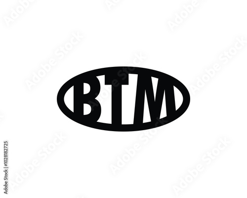 BTM logo design vector template. BTM photo