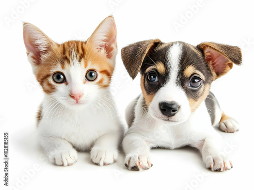 Kitten and Puppy Best Friends.