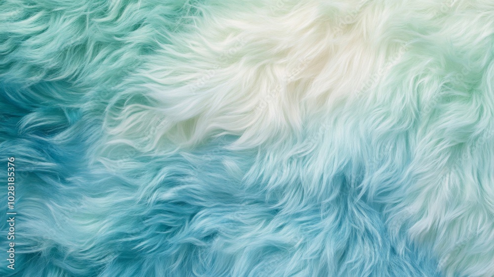 Close-up of a Blue and White Furry Texture Close-up of a Blue and White Furry Texture