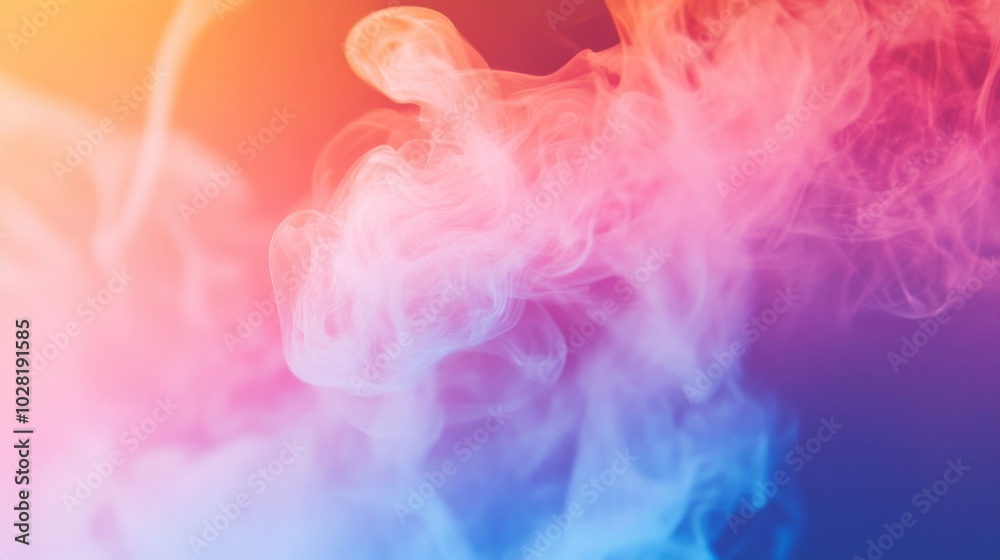 Abstract Smoke Swirls with Gradient Background Abstract Smoke Swirls with Gradient Background
