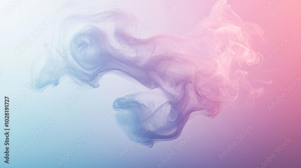 Abstract Swirls of Blue and Pink Smoke Abstract Swirls of Blue and Pink Smoke