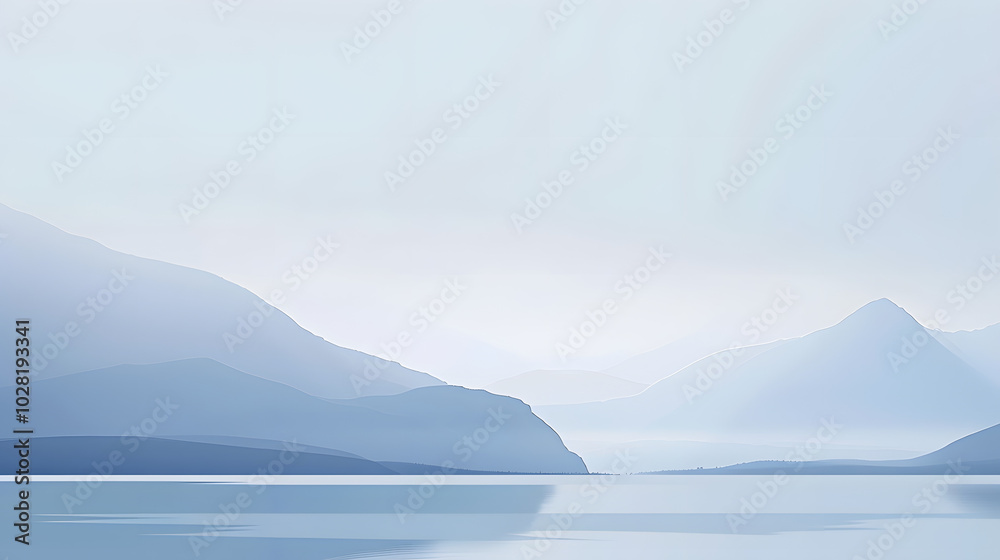 Fototapeta premium Empty White Space with Subtle Accent: A vast, white background with only one small accent, like a single colored dot or line,