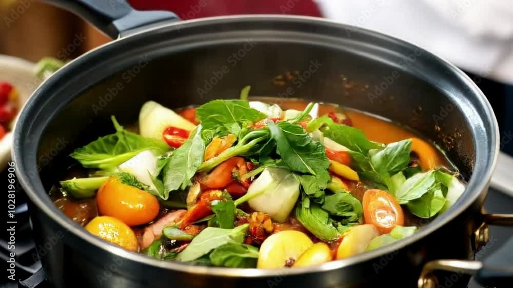 vegetable dishes topped with chili vegetable dishes topped with chili